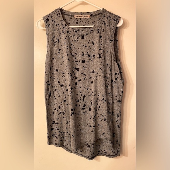Michael Stars mesh spotted muscle tank - Picture 1 of 6